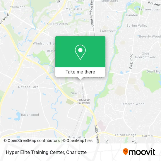 Hyper Elite Training Center map