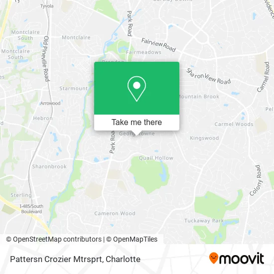 Pattersn Crozier Mtrsprt map