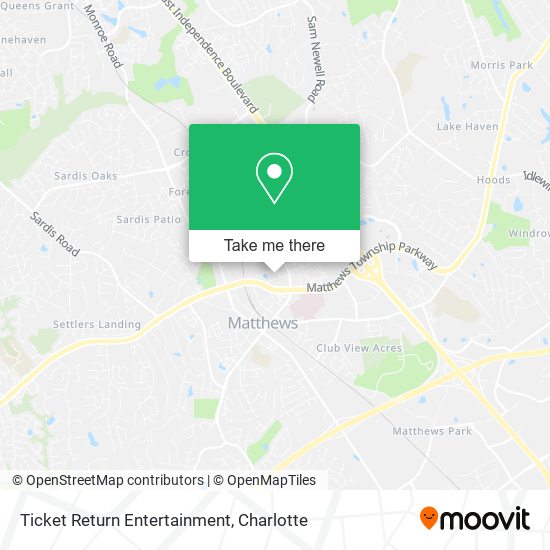 Ticket Return Entertainment map