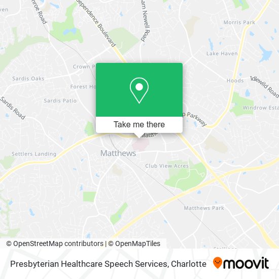 Mapa de Presbyterian Healthcare Speech Services