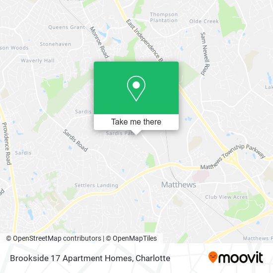 Mapa de Brookside 17 Apartment Homes