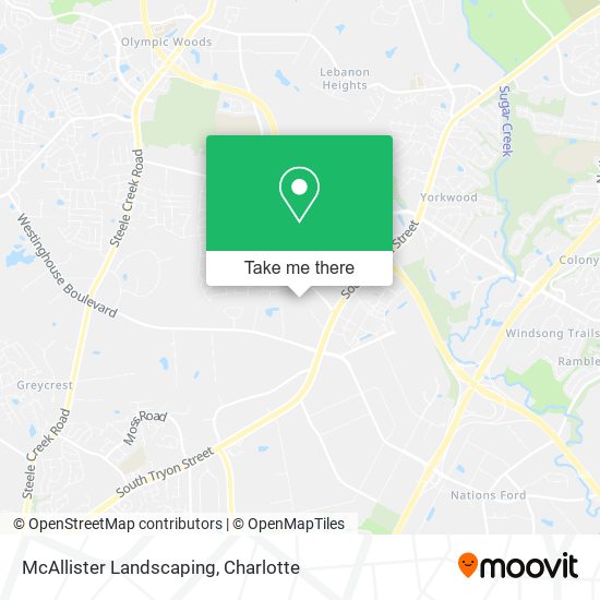 McAllister Landscaping map