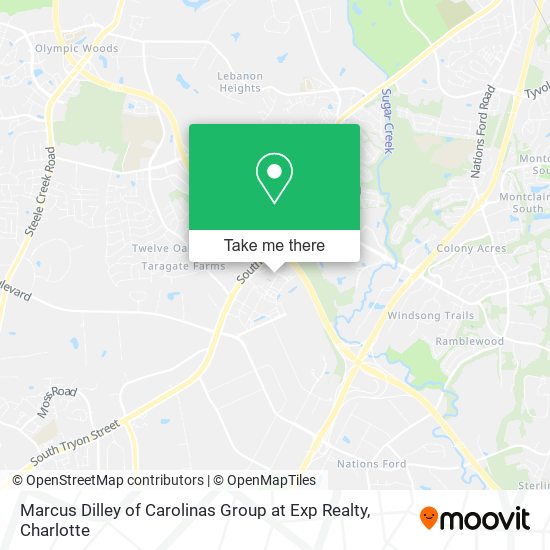 Marcus Dilley of Carolinas Group at Exp Realty map