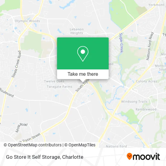 Go Store It Self Storage map