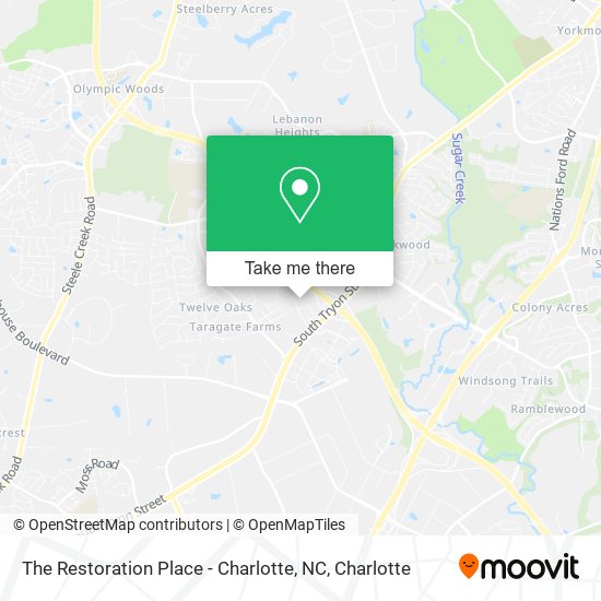 Mapa de The Restoration Place - Charlotte, NC