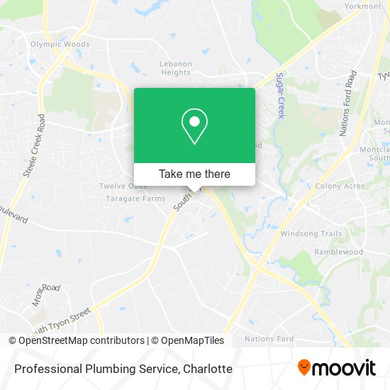 Professional Plumbing Service map