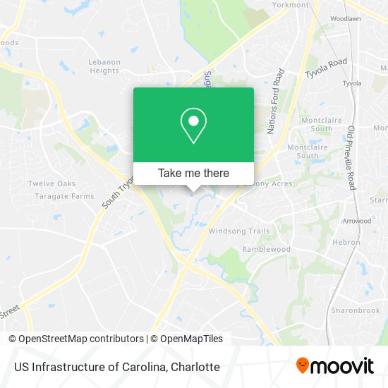 Mapa de US Infrastructure of Carolina