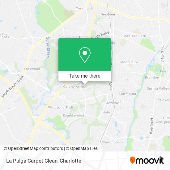 Mapa de La Pulga Carpet Clean