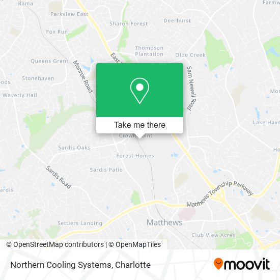 Northern Cooling Systems map