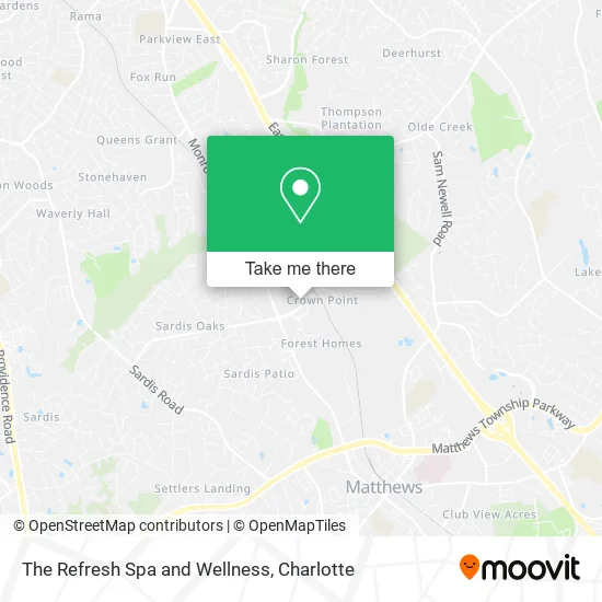 The Refresh Spa and Wellness map