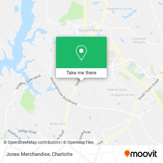 Jones Merchandise map