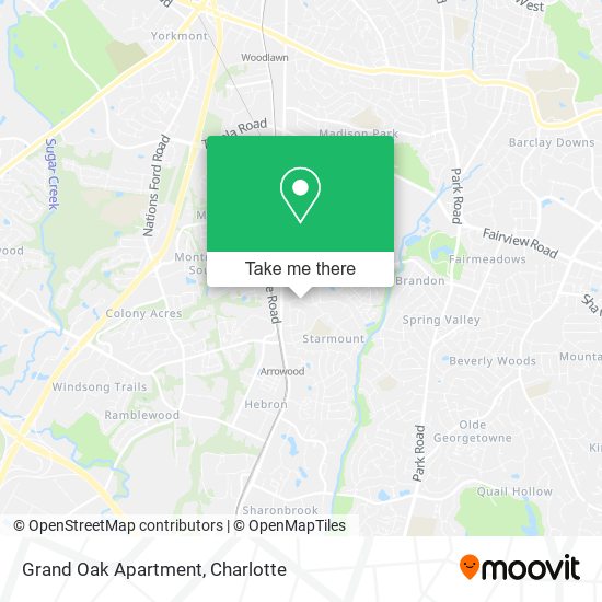 Grand Oak Apartment map