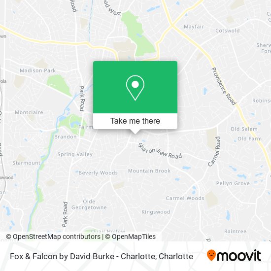Fox & Falcon by David Burke - Charlotte map