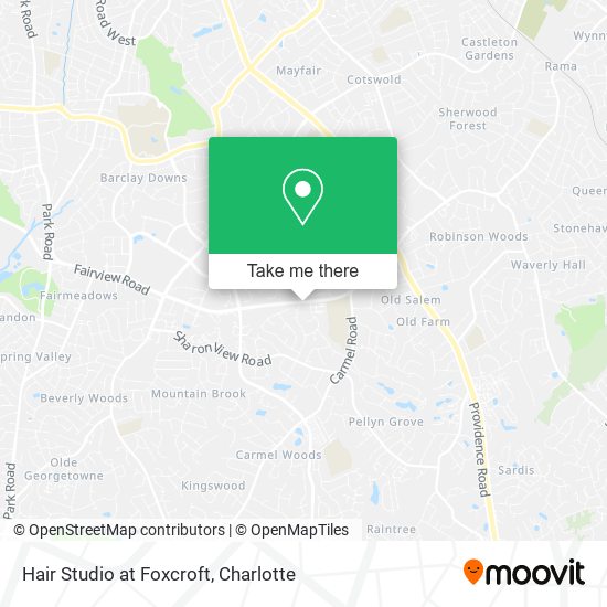 Hair Studio at Foxcroft map