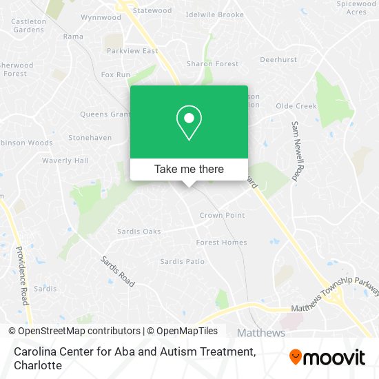 Mapa de Carolina Center for Aba and Autism Treatment