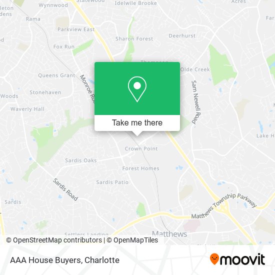 AAA House Buyers map