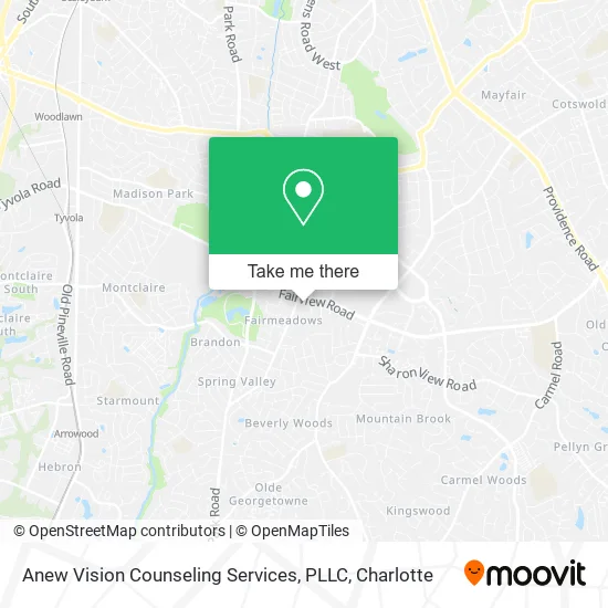 Anew Vision Counseling Services, PLLC map
