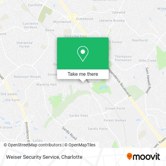 Mapa de Weiser Security Service