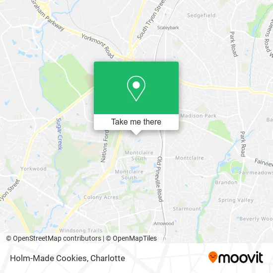 Holm-Made Cookies map