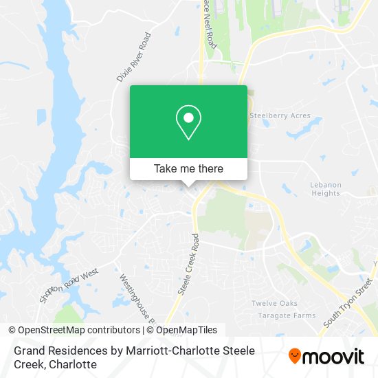 Grand Residences by Marriott-Charlotte Steele Creek map