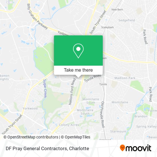 DF Pray General Contractors map