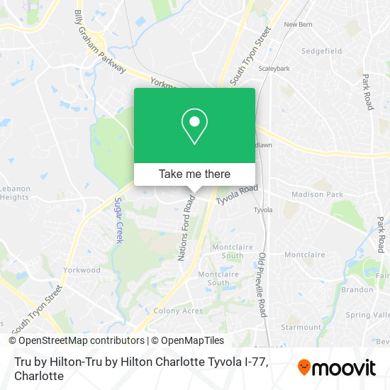 Mapa de Tru by Hilton-Tru by Hilton Charlotte Tyvola I-77