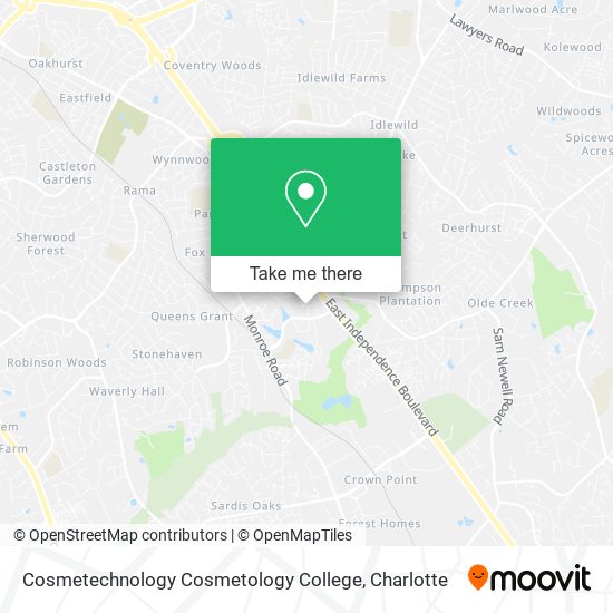 Mapa de Cosmetechnology Cosmetology College