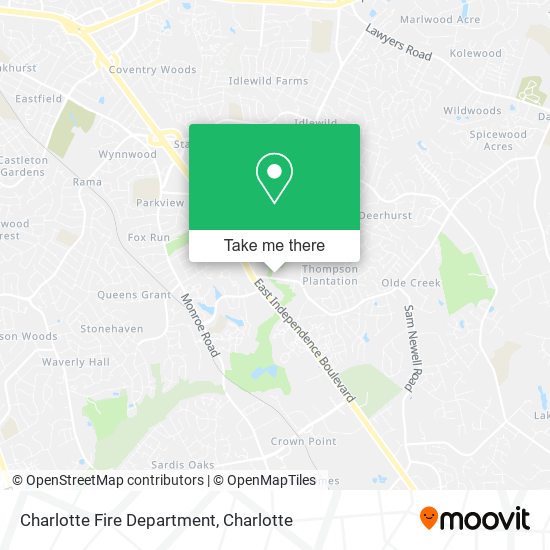 Mapa de Charlotte Fire Department