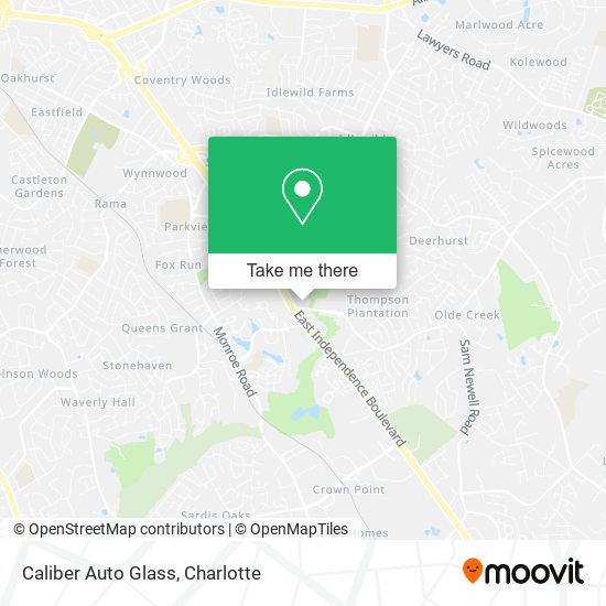 Mapa de Caliber Auto Glass