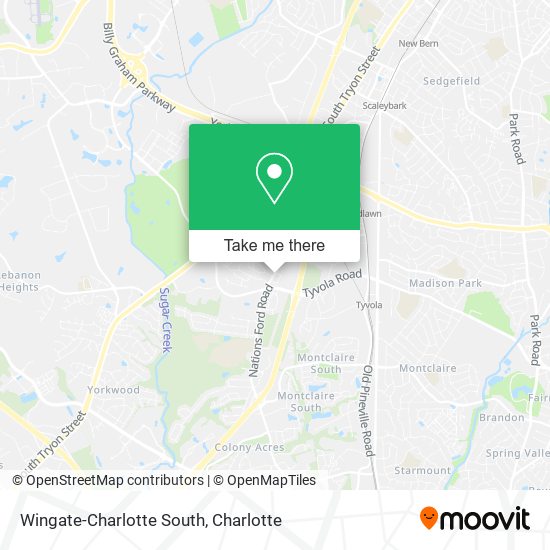 Wingate-Charlotte South map