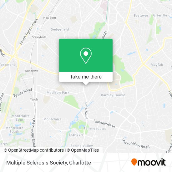 Multiple Sclerosis Society map