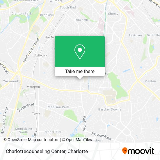 Mapa de Charlottecounseling Center