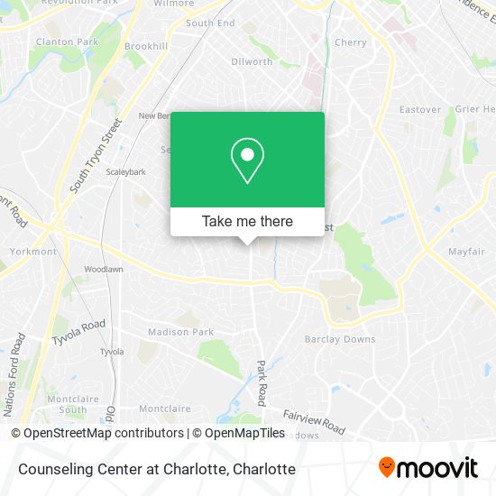 Counseling Center at Charlotte map