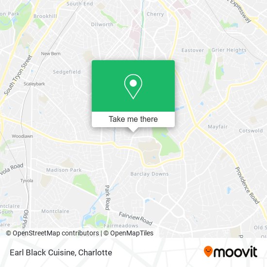 Earl Black Cuisine map