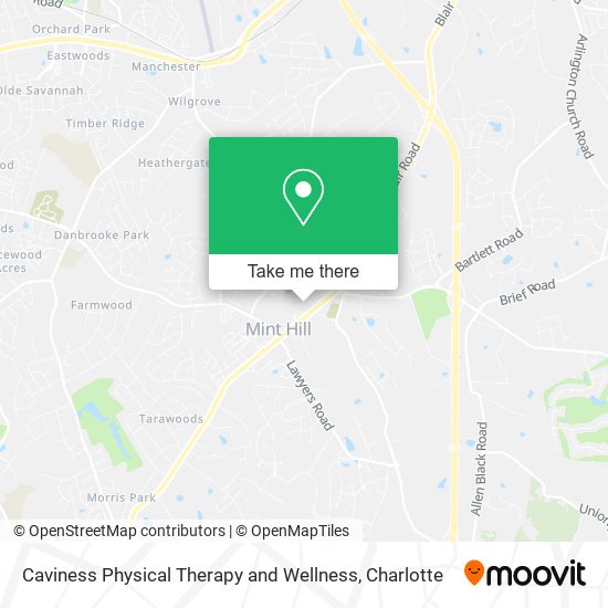 Mapa de Caviness Physical Therapy and Wellness