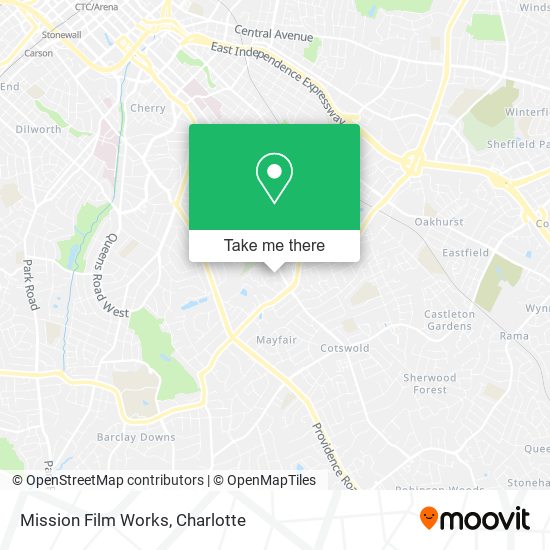 Mission Film Works map