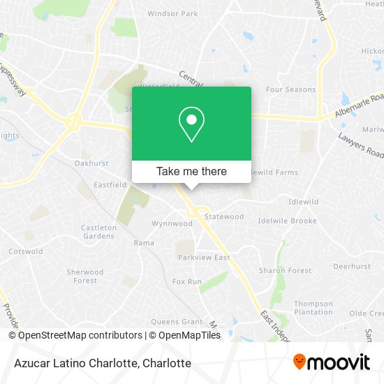 Mapa de Azucar Latino Charlotte