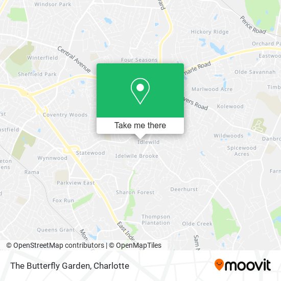 The Butterfly Garden map