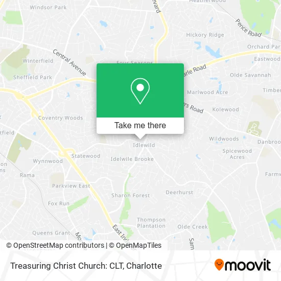 Treasuring Christ Church: CLT map