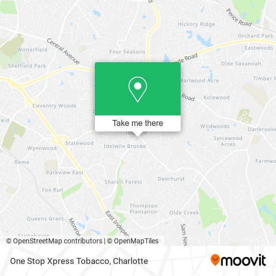 Mapa de One Stop Xpress Tobacco