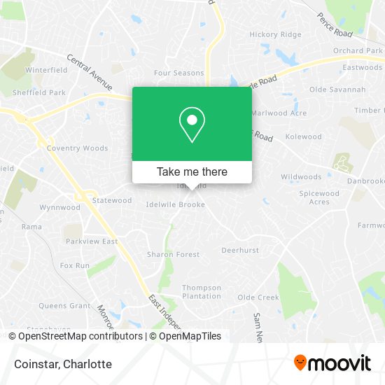 Mapa de Coinstar