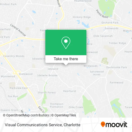 Visual Communications Service map