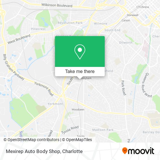 Mexirep Auto Body Shop map