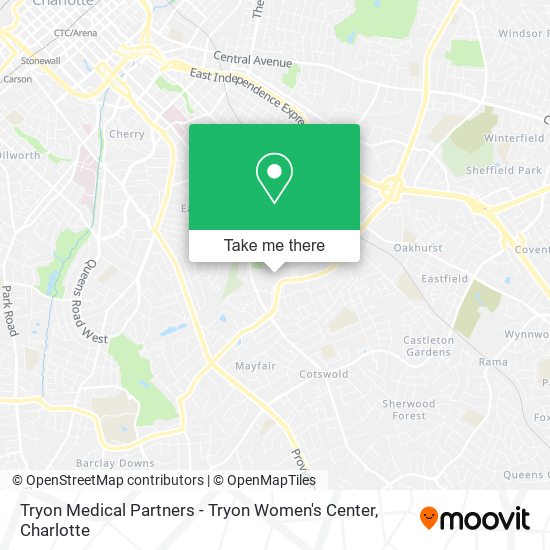 Mapa de Tryon Medical Partners - Tryon Women's Center