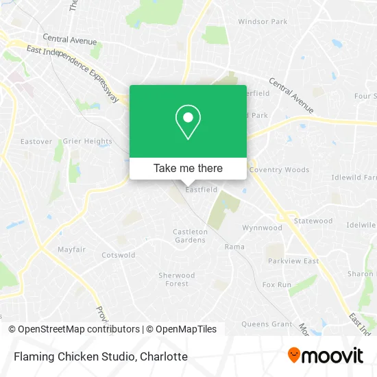 Flaming Chicken Studio map