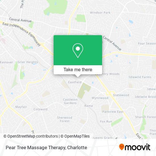 Pear Tree Massage Therapy map