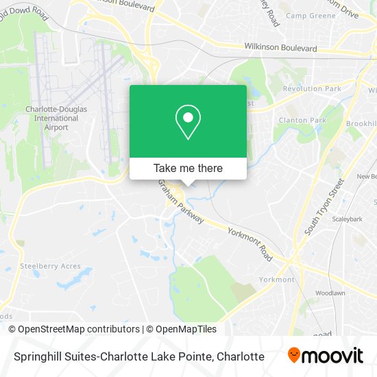 Mapa de Springhill Suites-Charlotte Lake Pointe