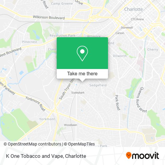 K One Tobacco and Vape map