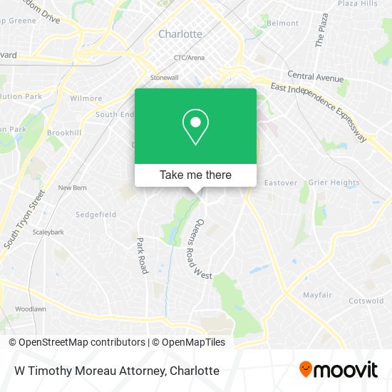 W Timothy Moreau Attorney map