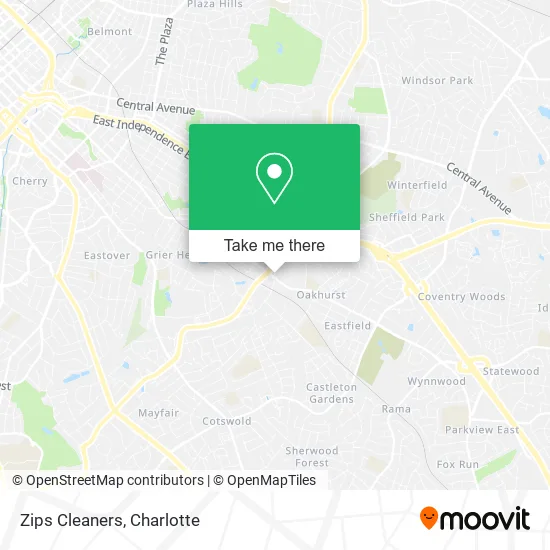 Zips Cleaners map